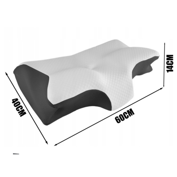 Ортопедична подушка з ефектом пам'яті (memory foam) з профілем для підтримки шиї та зменшення болю в頸ві