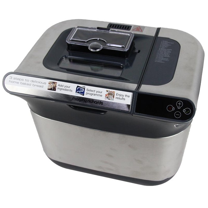 Хлібопічка Morphy Richards 502000, сріблястий/сірий, 600 Вт