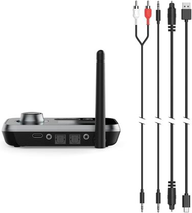 Bluetooth адаптер Hama для телевізора, стереосистеми, проектора: підключення навушників, колонок, телефону, планшета (Bluetooth передавач/приймач, Aux 3.5mm, Optical)