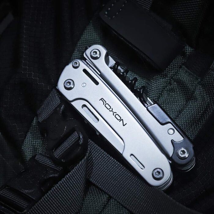 Roxon Storm 16-in-1 Multifunction Tool - Unisex Adult Silver Multitool - S801