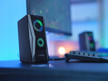 Комплект колонок 2.0 Trust GXT 606 Javv RGB, 6 Вт, чорний