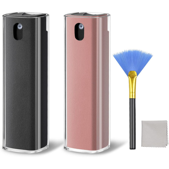 Очиснювач екрану для мобільних пристроїв 2шт (10мл) - для iPhone, монітора, планшета (сірий + рожевий)