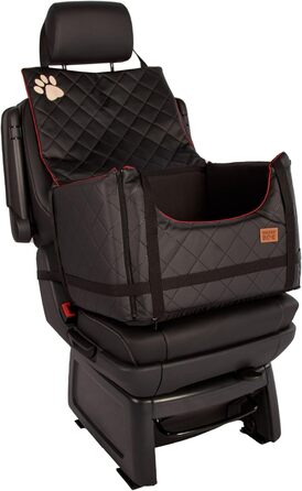 Автомобільний лежак для собак Golden Dog M - 52x44x33 см, чорний, з кріпленням ISOFIX, водонепроникний, з підкладкою