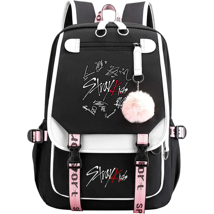 Шкільний рюкзак для дівчаток та хлопчиків-підлітків Kpop з відділенням для ноутбука 15.6
