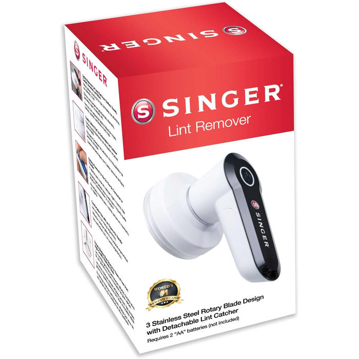 Singer Fusselentferner Slim - компактний видалення ворсу, білий та чорний