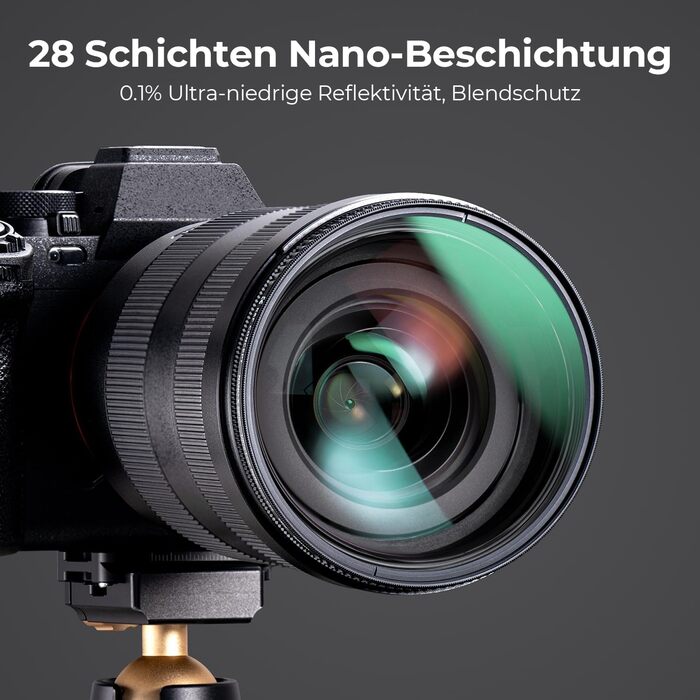 Поляризаційний фільтр K&F Concept 72mm CPL з оптичного скла з Multi-Nano покриттям Nano-Xcel