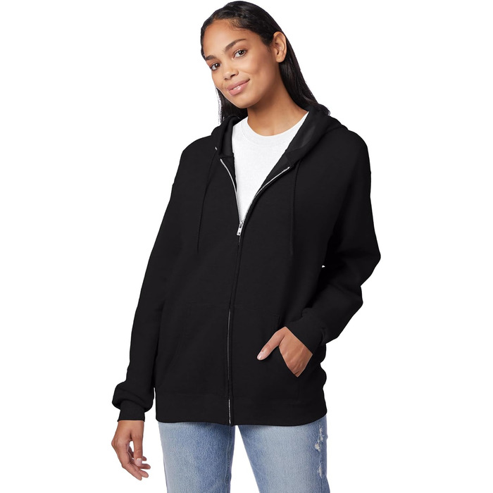 Чоловічий світшот Hanes з капюшоном, чорний, непрозорий