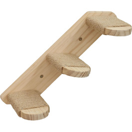 Гамак для котів Kerbl Timber (натуральний/тауп, 38 x 33,5 x 16 см, до 6 кг), м'який плюш, для кріплення на стіну, знімний чохол, іграшка для котів, аксесуари для тварин