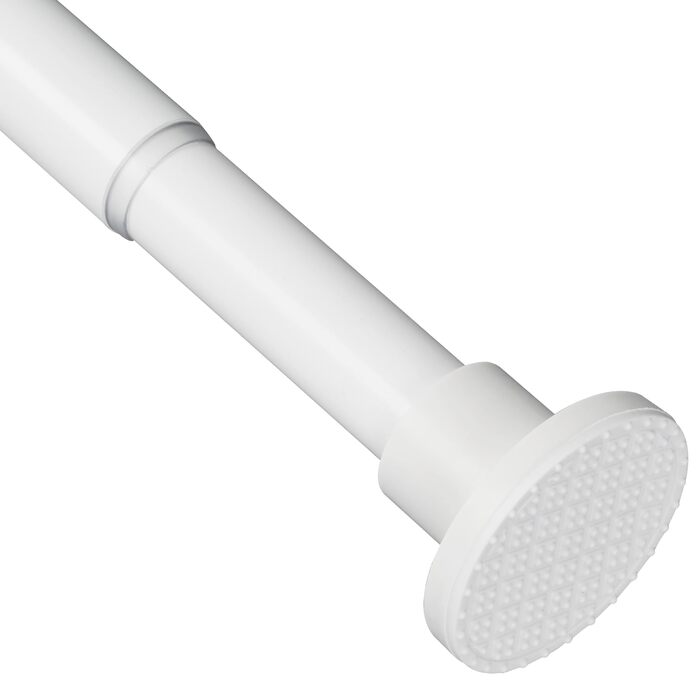 Висувна штанга для душу, штанга для душу без свердління, кріпиться без свердління, для шафи (70-195 см, білий)