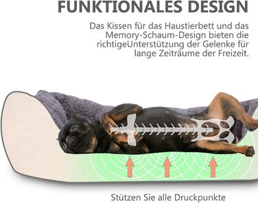 Килимок для кота та собаки AcserGery: м'яке ліжко, теплий лежак, чорний колір