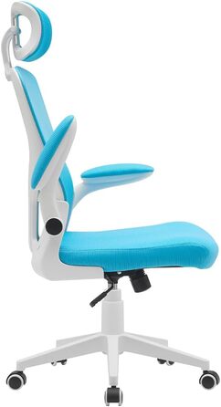 Офісне крісло BAKAJI, нейлон, блакитний (56 x 116-126 см)