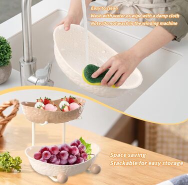 Багатоярусна фруктова етажерка, миска для фруктів, пластикова, з металевою полицею, сервірувальний стійка, фруктові миски для буфетів, закусок, овочів та десертів