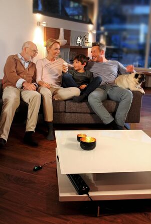 Бренненштуль Primera-Tec Comfort Switch Plus мережевий фільтр 7-портовий з захистом від перенапруги (2м кабель, вимикач та RJ-11), чорний, з ручним/ножним вимикачем