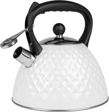 Чайник Karl Hausmann 3L з автоматичним свистком для індукційних, газових та електричних плит - нержавіюча сталь