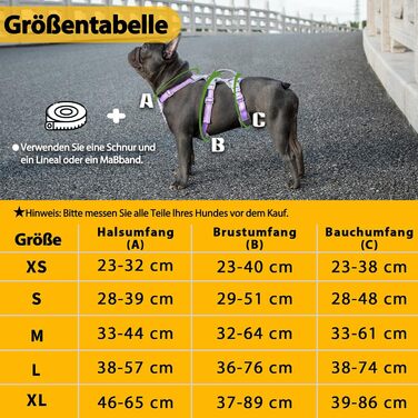 Шлейка для собак Huntboo, безпечна та надійна, з відбиваючими елементами та м'якою ручкою, регульована жилетка для маленьких собак, для прогулянок та тренувань (S, Лавандово-фіолетовий, упаковка з 1)