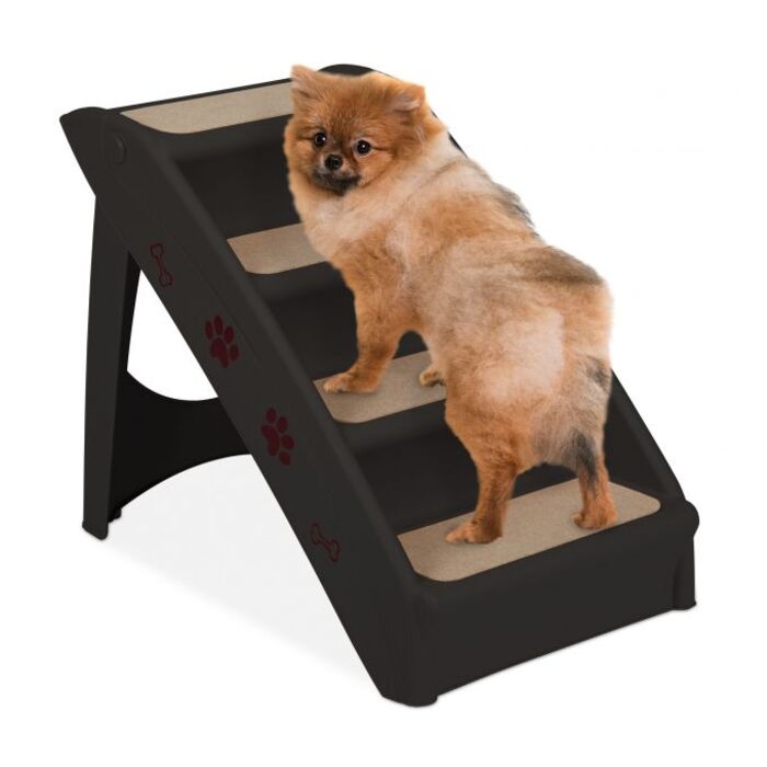 Relaxdays Dog Stairs, 4 Steps