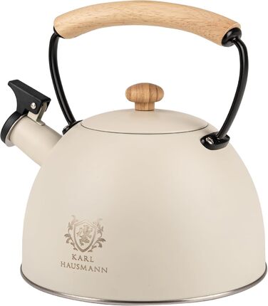 Індивідуальний чайник з нержавіючої сталі 2.5L з автоматичним свистком для індукційних, газових та електричних плит