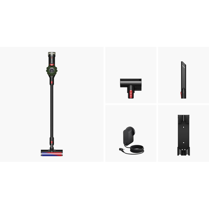 Бездротовий пилосос Dyson V8 Cyclone: потужність 130 AW, до 40 хв роботи, технологія Motorbar проти заплутування волосся, видаляє шерсть тварин, для підлоги та рук