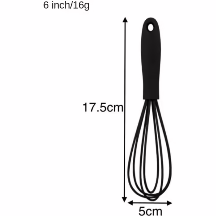 Snow Whisk Mixing Whisk Compact Portable Silicone Mixer, Snow Whisk, Manual Hand Milk Frother, Small Household Egg Mixer Made of Silicone Whisk Kitchen Whisk (Yellow)