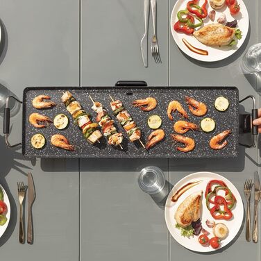 Електрична гриль-плита Cecotec Tasty&Grill 2000, 2000 Вт, антипригарне покриття, регулювання температури, нержавіюча сталь