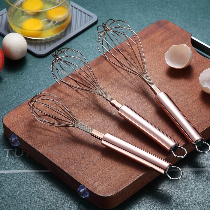 Набір міксерів Kyraton з нержавіючої сталі (3 шт.) 8', 10', 12' - для кухні, приготування їжі, збивання