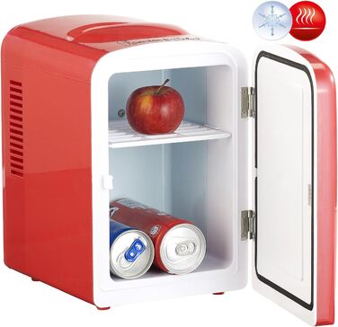 Міні-холодильник Rosenstein & Söhne для подорожей: 4 л, 12/230 В, з функцією підігріву, блакитний