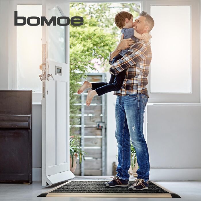 Aluminum Outdoor Doormat - 50x80cm - Rust-Proof, Non-Slip - Champagne Gold