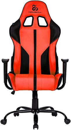 Ігрове крісло Newskill Horus Zephyr, ергономічне, тканинне, нахил 180°, 9 кольорів, червоне