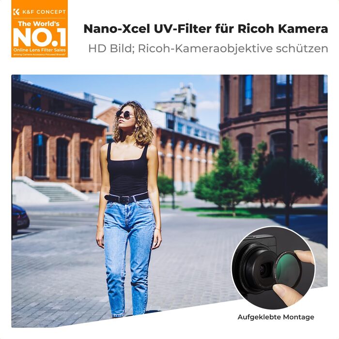 Фільтр UV K&F Concept для Ricoh GR II/III/IV/IIIx/IIIx HDF - захист об'єктива