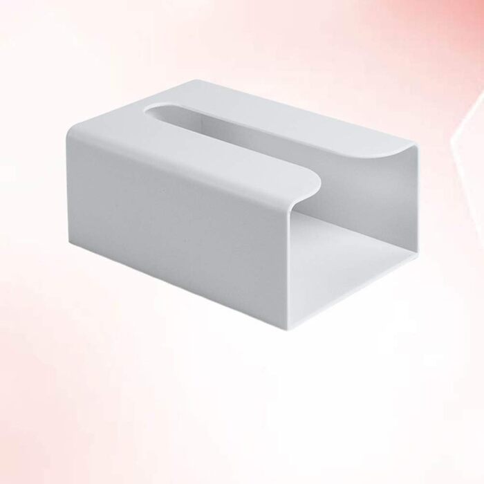 Cabilock Towel Dispenser Wall Tissue Box Wall Mount Under Table Cabinet No Trace Paper Towel Paper Towel Folded Towel Storage Kitchen Bathroom Toilet Office Gray