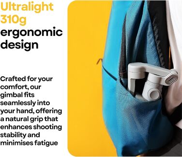 Aochuan Smart X Pro - Стабілізатор Gimbal для смартфонів (iPhone/Android) з триподом, 3-осьовий, для зйомки відео та vlogs