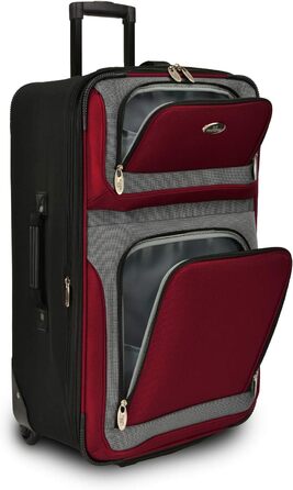 Набір валіз U.S. Traveler New Yorker (4 шт.) - червоний, легкий, розширюваний