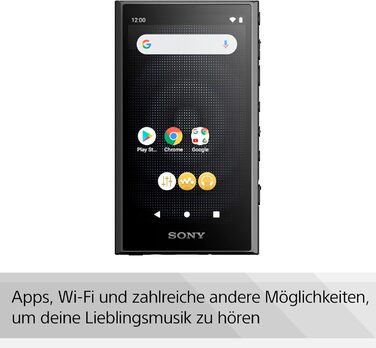 Sony Walkman NW-A306 32GB MP3 плеєр з Wi-Fi, чорний + карта пам'яті 1TB. До 36 годин роботи, покращена якість звуку