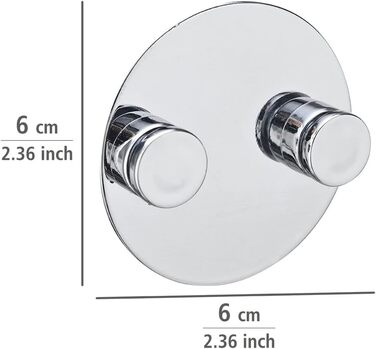 Кріплення WENKO Turbo-Loc® для ванної кімнати (0 x 6 x 6 см, адаптер DUO, 1 шт.)