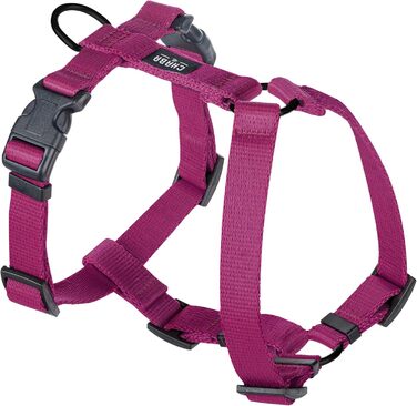 Шлейка для собак середнього розміру Chaba Guard з контролем, анти-тяга та нудота, регульована, комфортна та легка, класична шлейка Step-in, надійна, розмір (S - виміряйте собаку, бордовий)