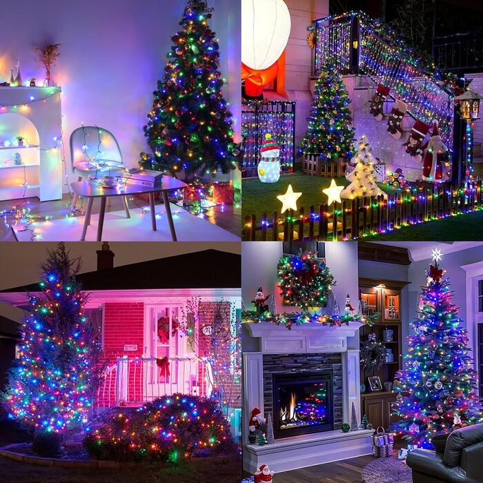 LED гірлянда на батарейках/USB, 10м, 100 LED, тепле біле світло, з таймером, вологостійка, для декору на Різдво, весілля, вечірки, балкона, саду