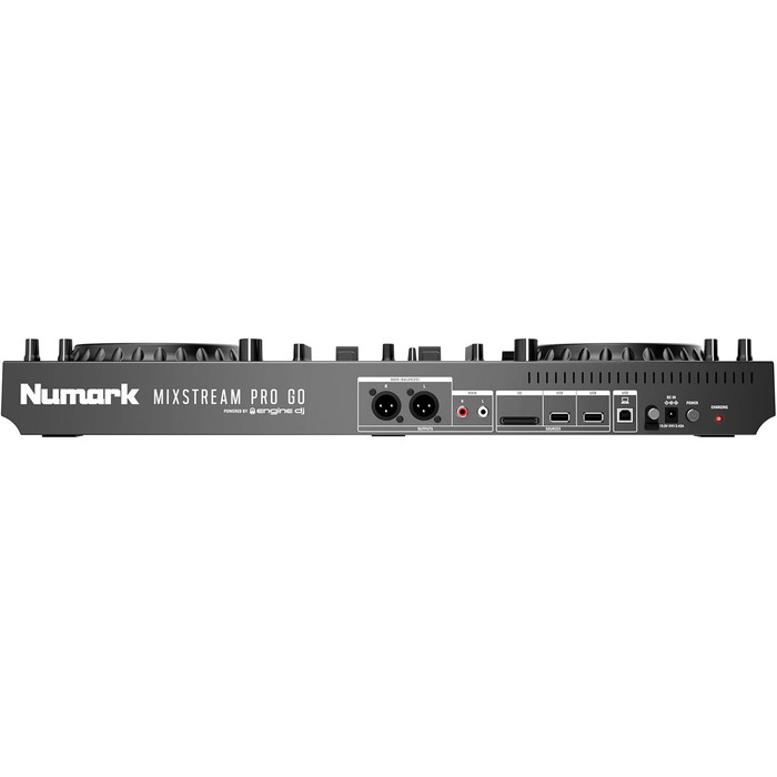 Numark Mixstream Pro Go: Портативний DJ-контролер з акумулятором, мікшер з розділенням STEM, динамік, Wi-Fi, сенсорний екран, сумісний з Serato DJ