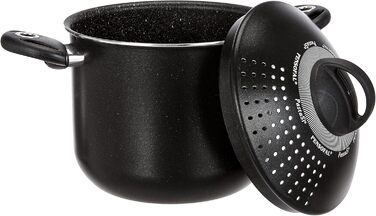 Каструля Pensofal Biostone Pastasì 5 л, 20 см, чорна, антипригарна