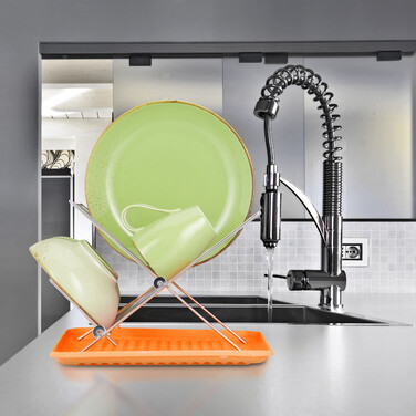 Relaxdays Dish Drainer with Drip Tray