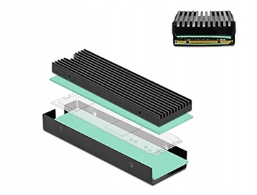 Радіатор DeLOCK для M.2 SSD 2280, чорний