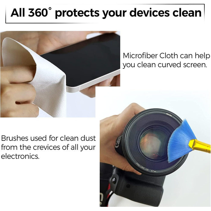 Очисник екрану для мобільних пристроїв 2шт (сірий + рожевий) - 10мл