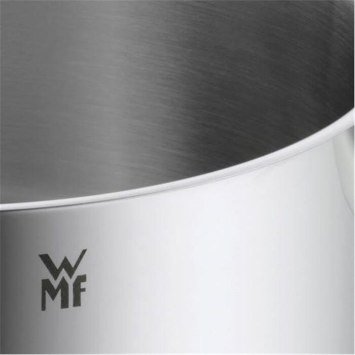 Каструля WMF Mini Stielkasserolle 12 см, 0,7 л, з нержавіючої сталі Cromargan, без кришки, для невеликих порцій, сумісна з індукцією, компактна, для одного користувача