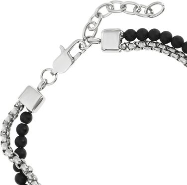 Чоловічий браслет Nami з перлами в срібному та бірюзовому кольорах, водостійкий, 18+4 см, подарунок для чоловіків