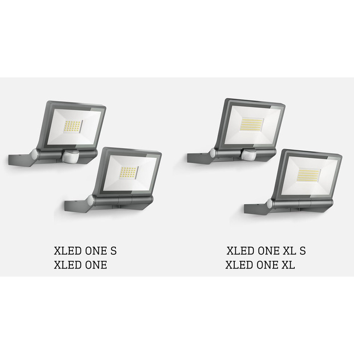 Світлодіодний прожектор Steinel XLED ONE 17,8 Вт, 2050 лм, антрацит, для вулиці, двору і саду, без датчика