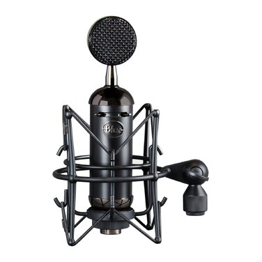 Blue Spark SL XLR Конденсаторний мікрофон з антивібраційним кріпленням, кардіоїдна характеристика, для запису, стрімінгу, подкастів (Чорний)