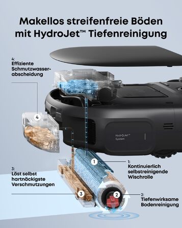 Робот-пилосос з функцією вологого прибирання eufy HydroJet C28 від Anker, модель 2026 року