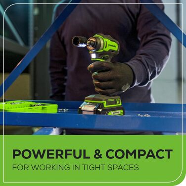 Greenworks GD24SDS2 акумуляторний дриль-ударний SDS безщітковим мотором, 0-1000 об/хв, 0-4500 уд/хв, 2 Джоулі ударної сили, БЕЗ акумулятора та зарядного пристрою, 3 роки гарантії