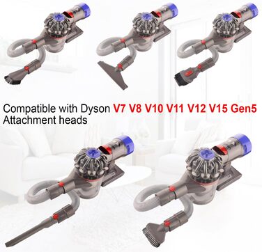 Набір аксесуарів для пилососа Dyson Gen5 V15 V12 V7 V8 V10 V11 SV10 SV11: щітки, насадки, шланг, запасні частини (6 в 1)