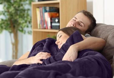 Плед Utopia Bedding: теплий та м'який флісовий плед 200x150 см (Lila)