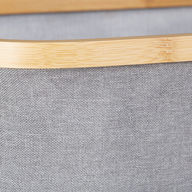 Relaxdays Bamboo Towel Rack with Laundry Bag